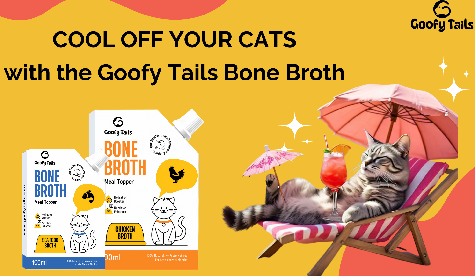 Cool off your Cats with the Goofy Tails Bone Broth