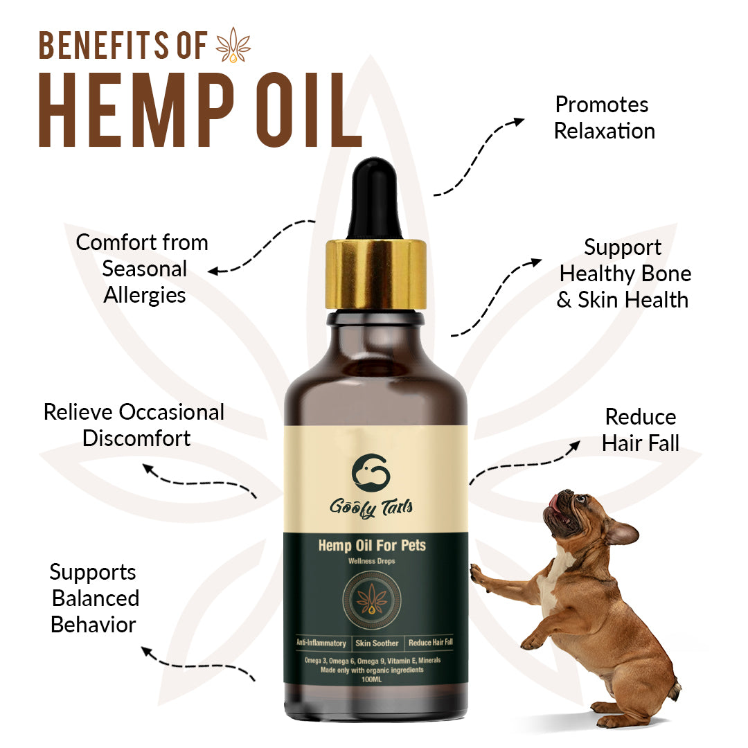Benefits of Hemp oil for dogs and puppies