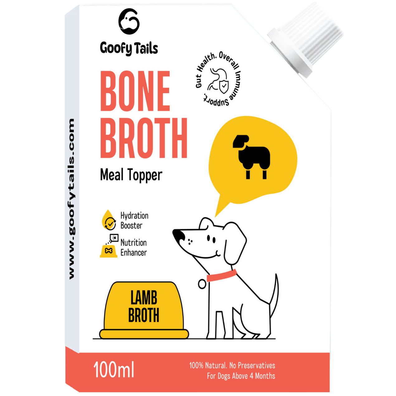 Goofy Tails Lamb Bone Broth for Dogs and Puppies