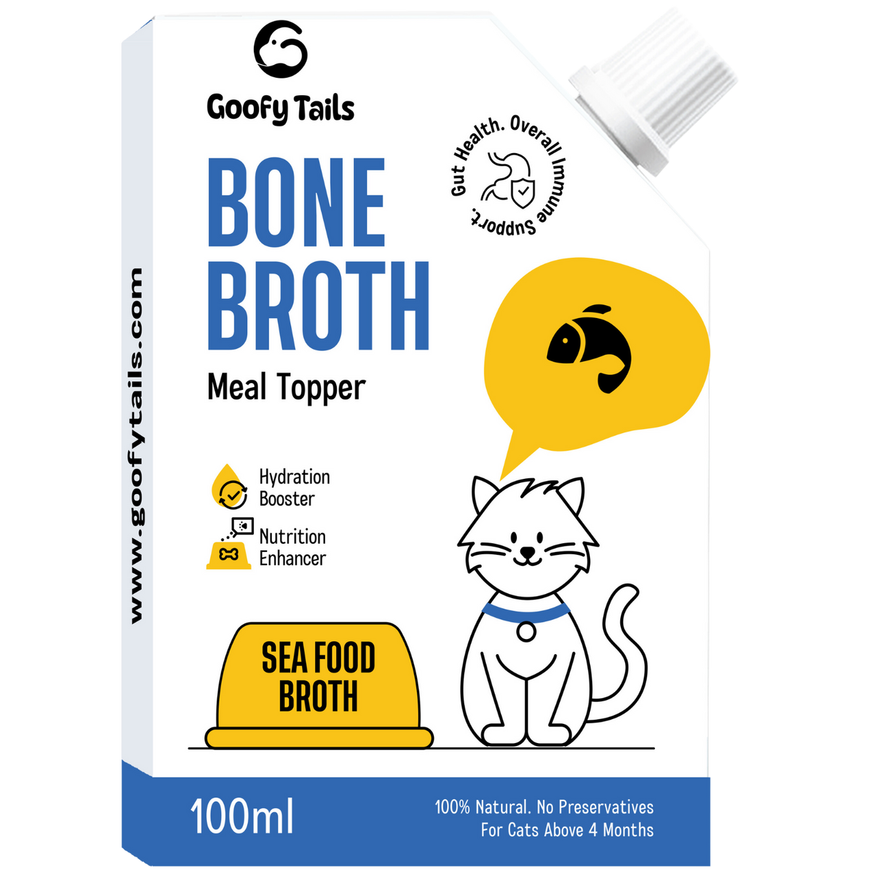 Goofy Fresh Sea Food Bone Broth for Cats and Kittens