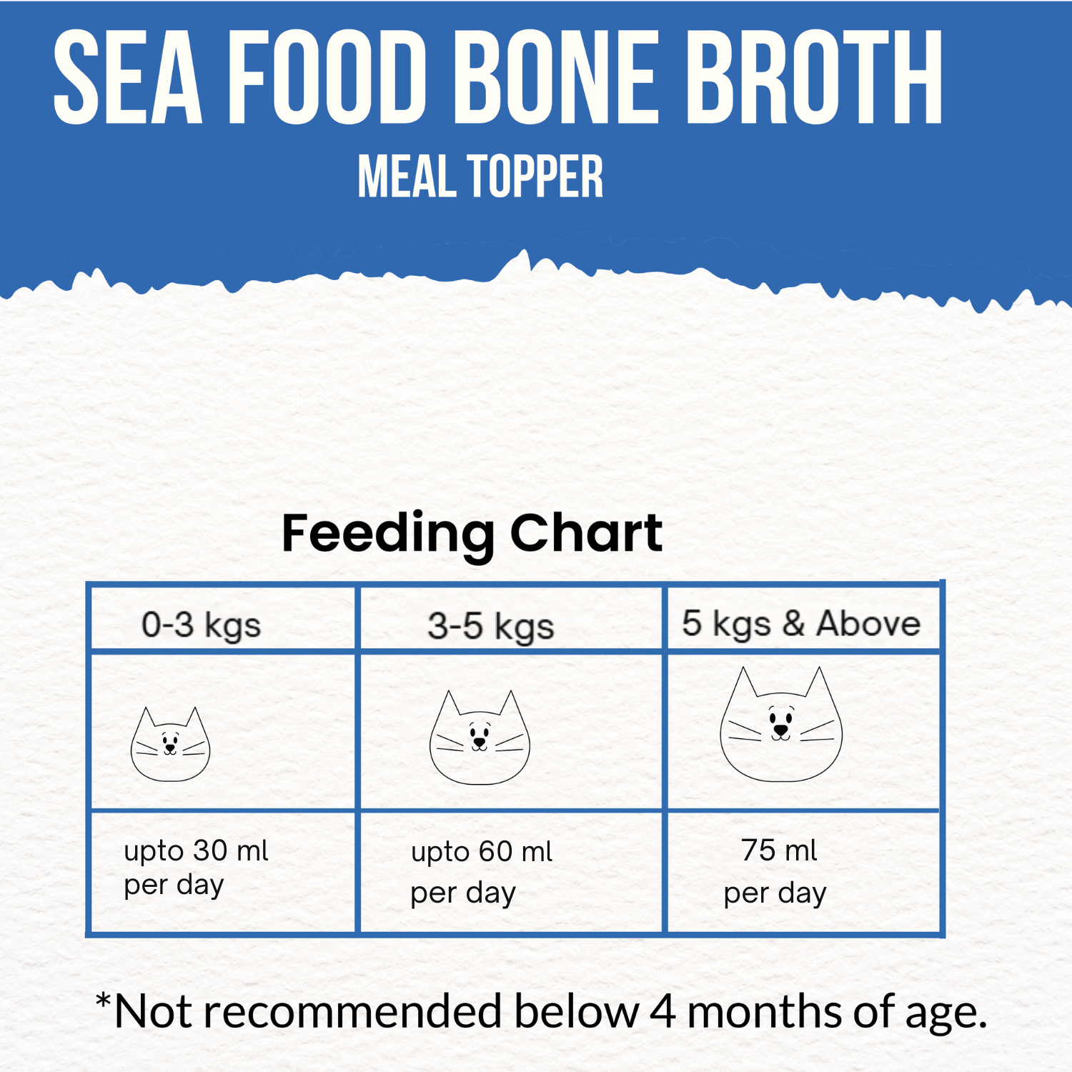 Sea food bone broth for cat