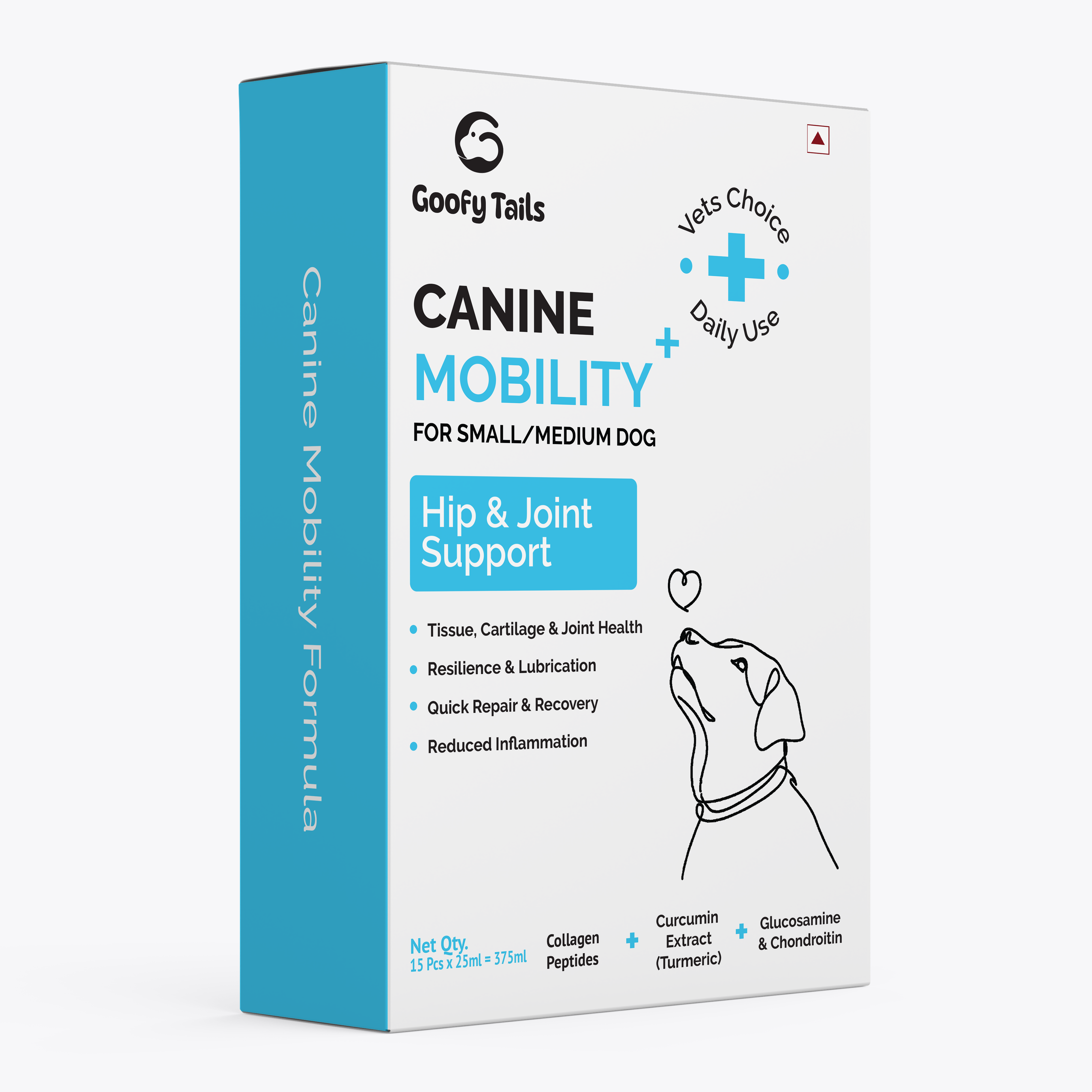Goofy Tails Canine Mobility+ Joints Support & Mobility Booster Supplement for Dogs