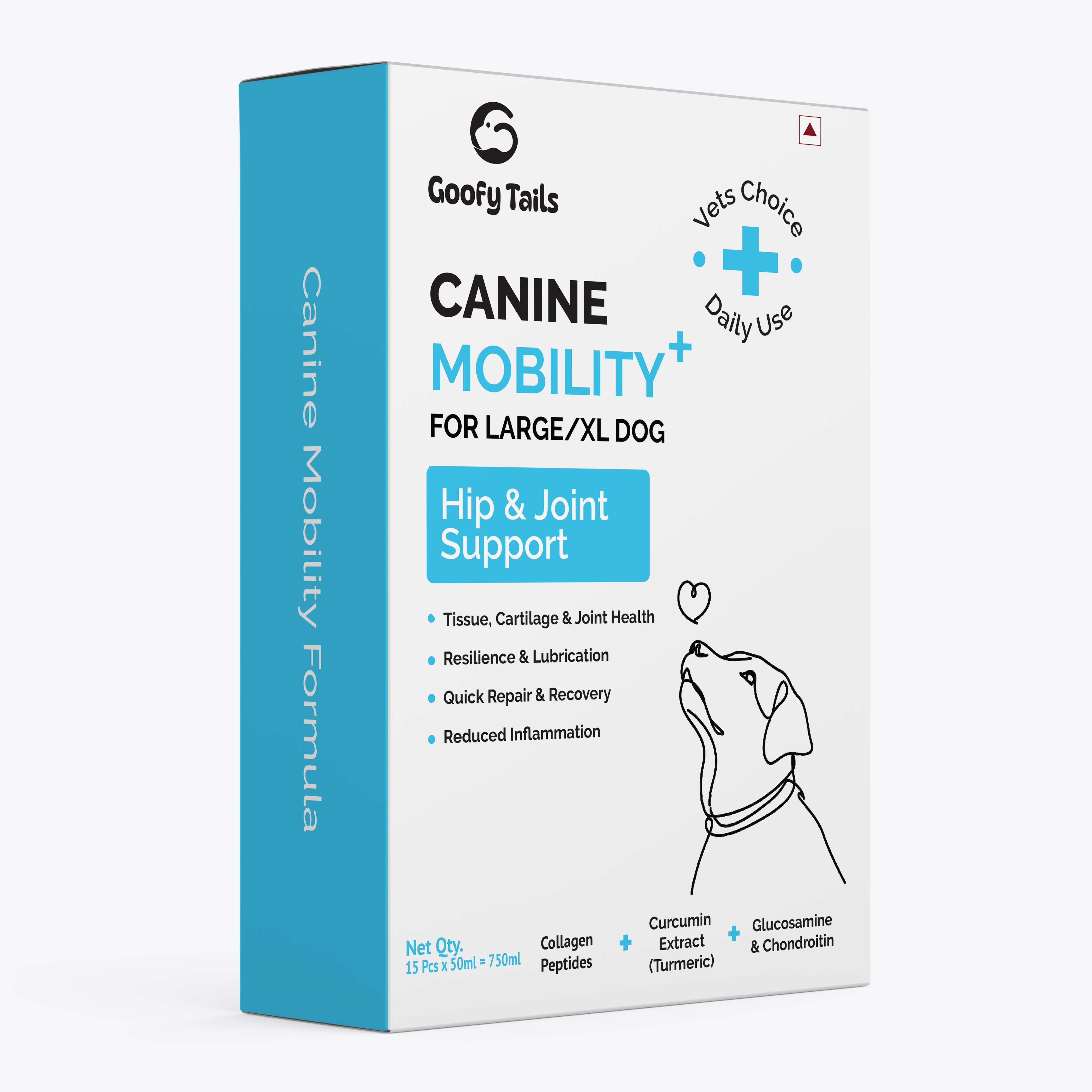 Goofy Tails Canine Mobility+ Joints Support & Mobility Booster Supplement for Dogs
