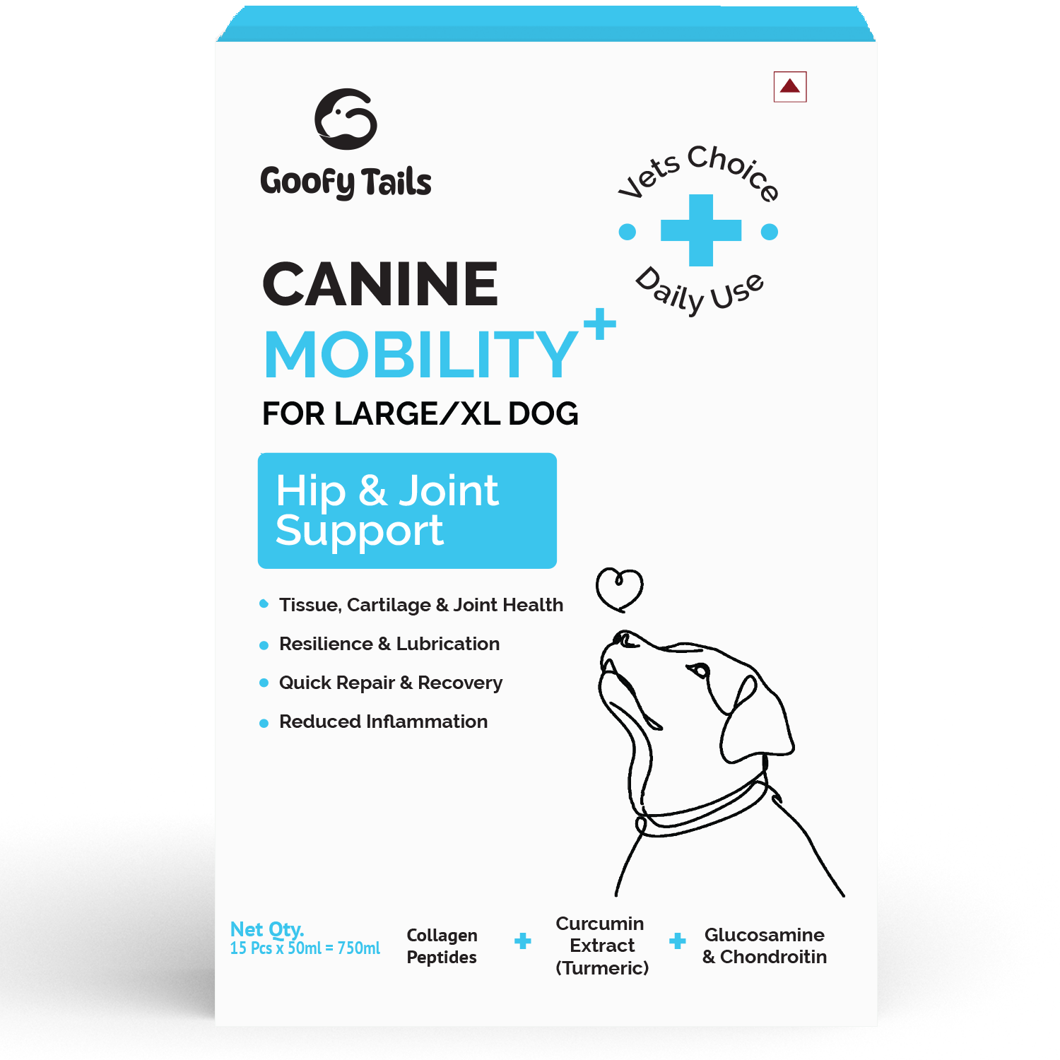 Goofy Tails Canine Mobility+ Joints Support & Mobility Booster Supplement for Dogs