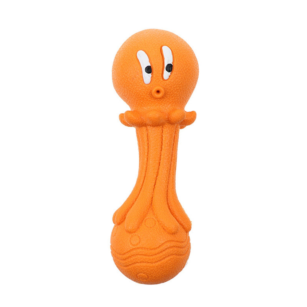 Orange color octopus toys & chew toys for dogs