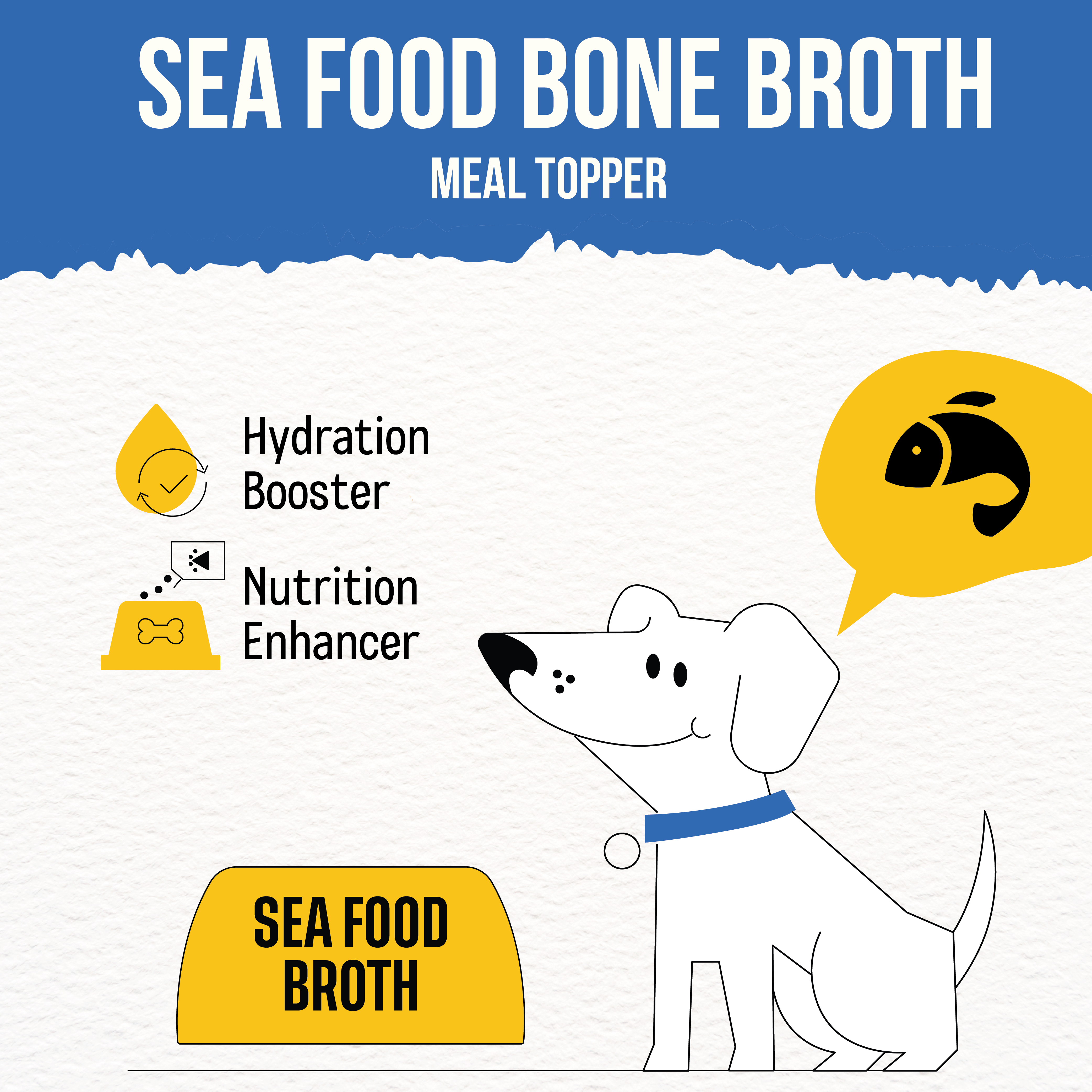 Natural bone broth for dogs