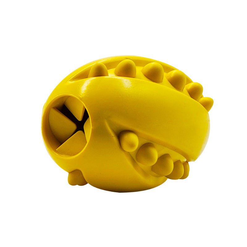 Buy yellow color rugby ball for dogs online