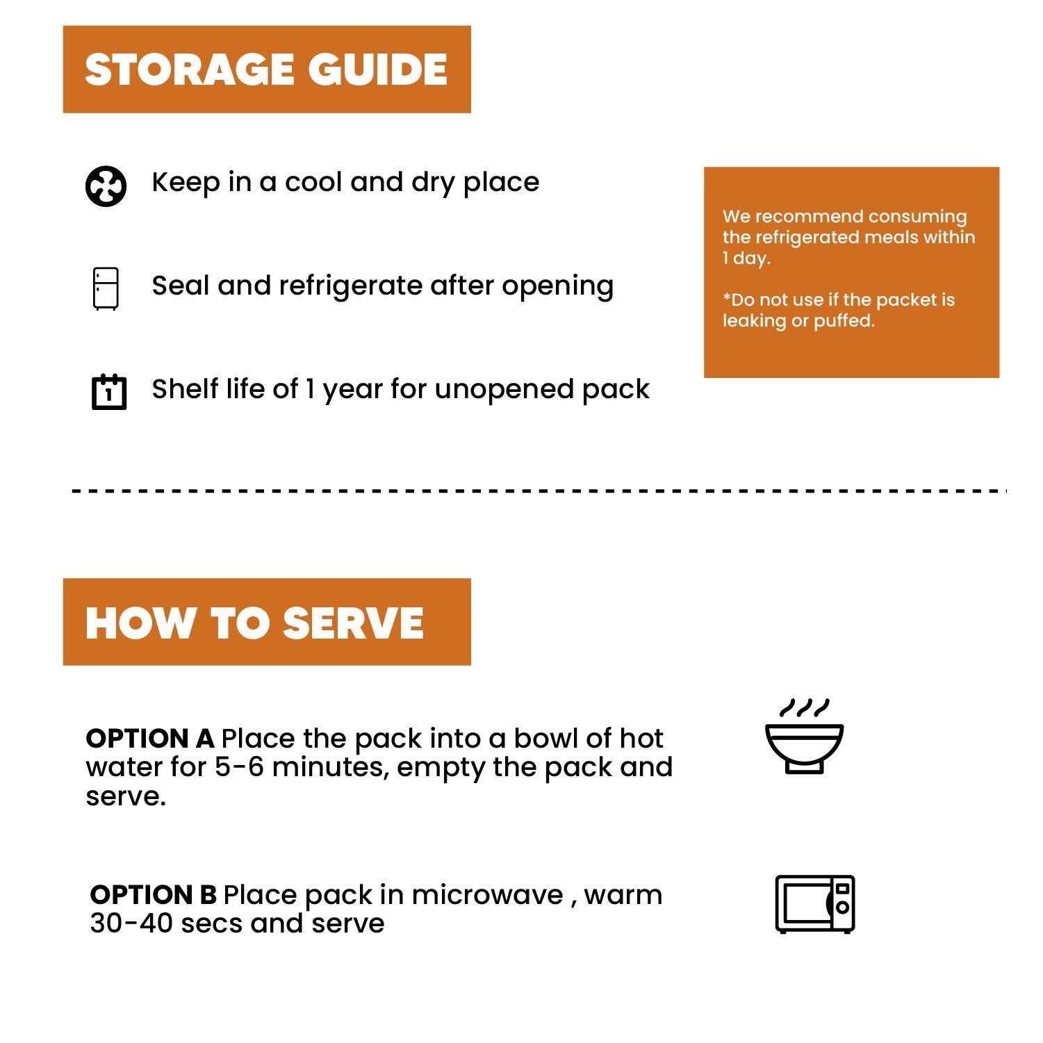 Storage and how to serve guide