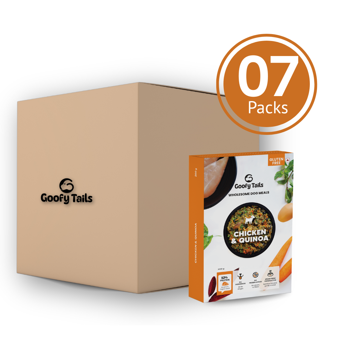 Goofy Tails Chicken and Quinoa Wholesome Meals for Dogs and Puppies