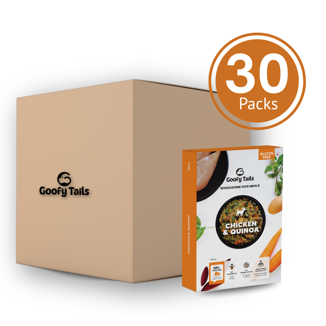 Goofy Tails Chicken and Quinoa Wholesome Meals for Dogs and Puppies