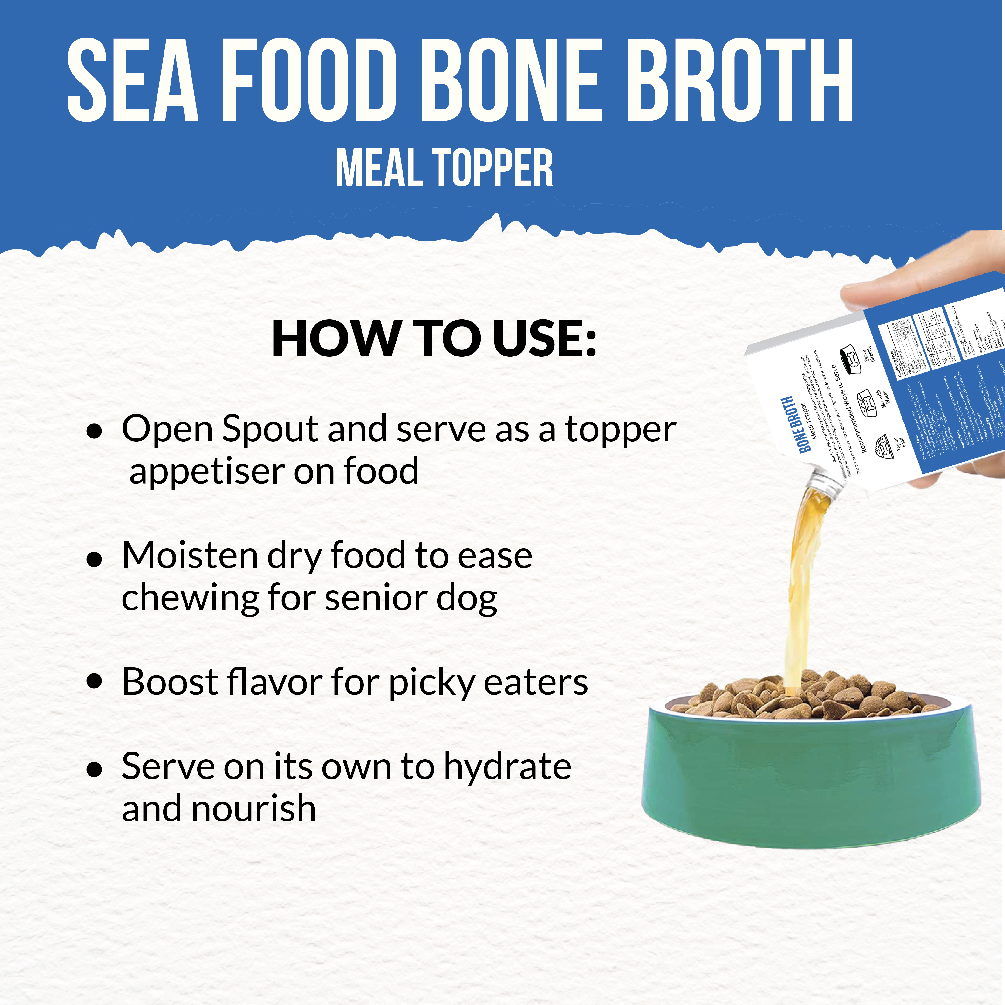 Healthy bone broth for pets