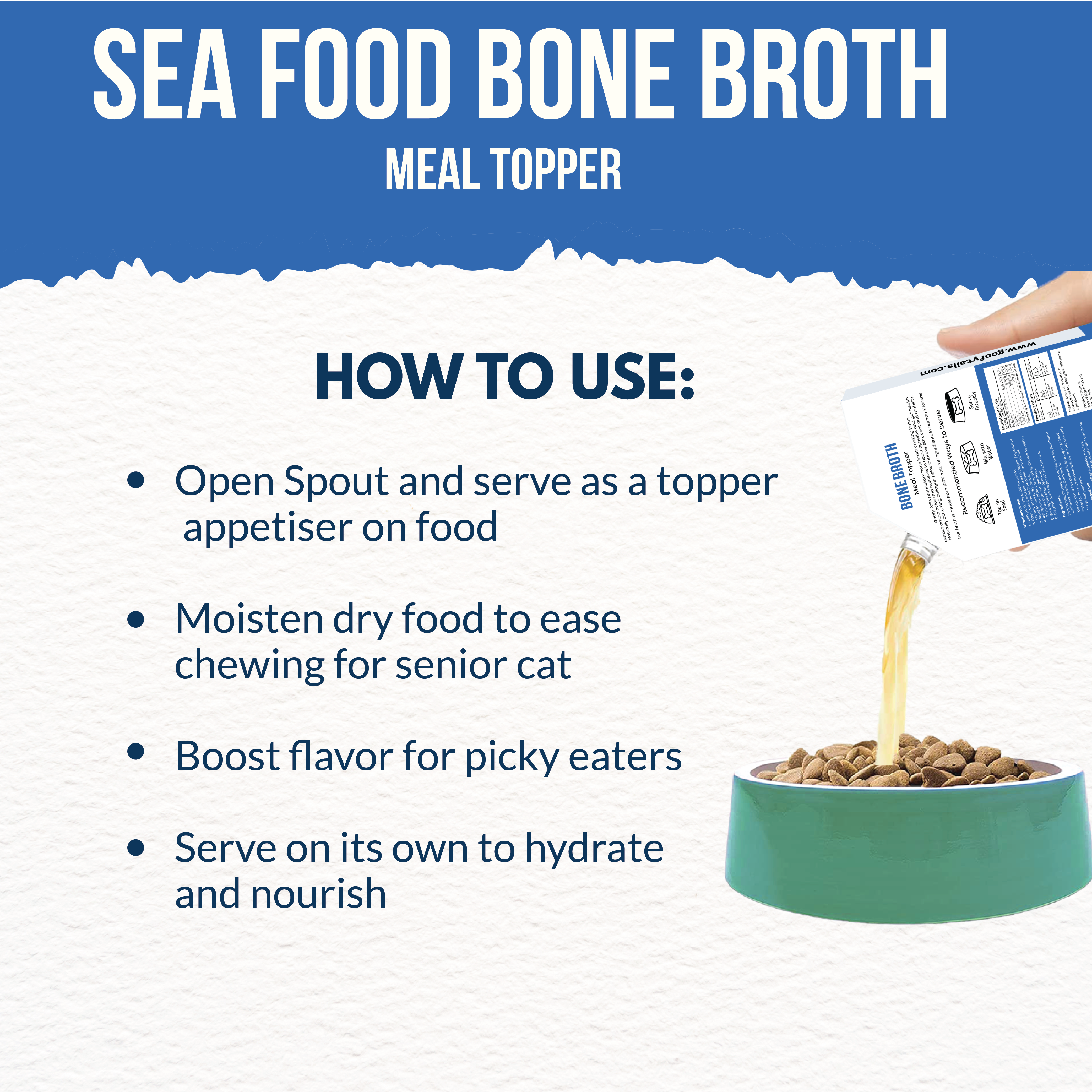 Goofy Fresh Sea Food Bone Broth for Cats and Kittens