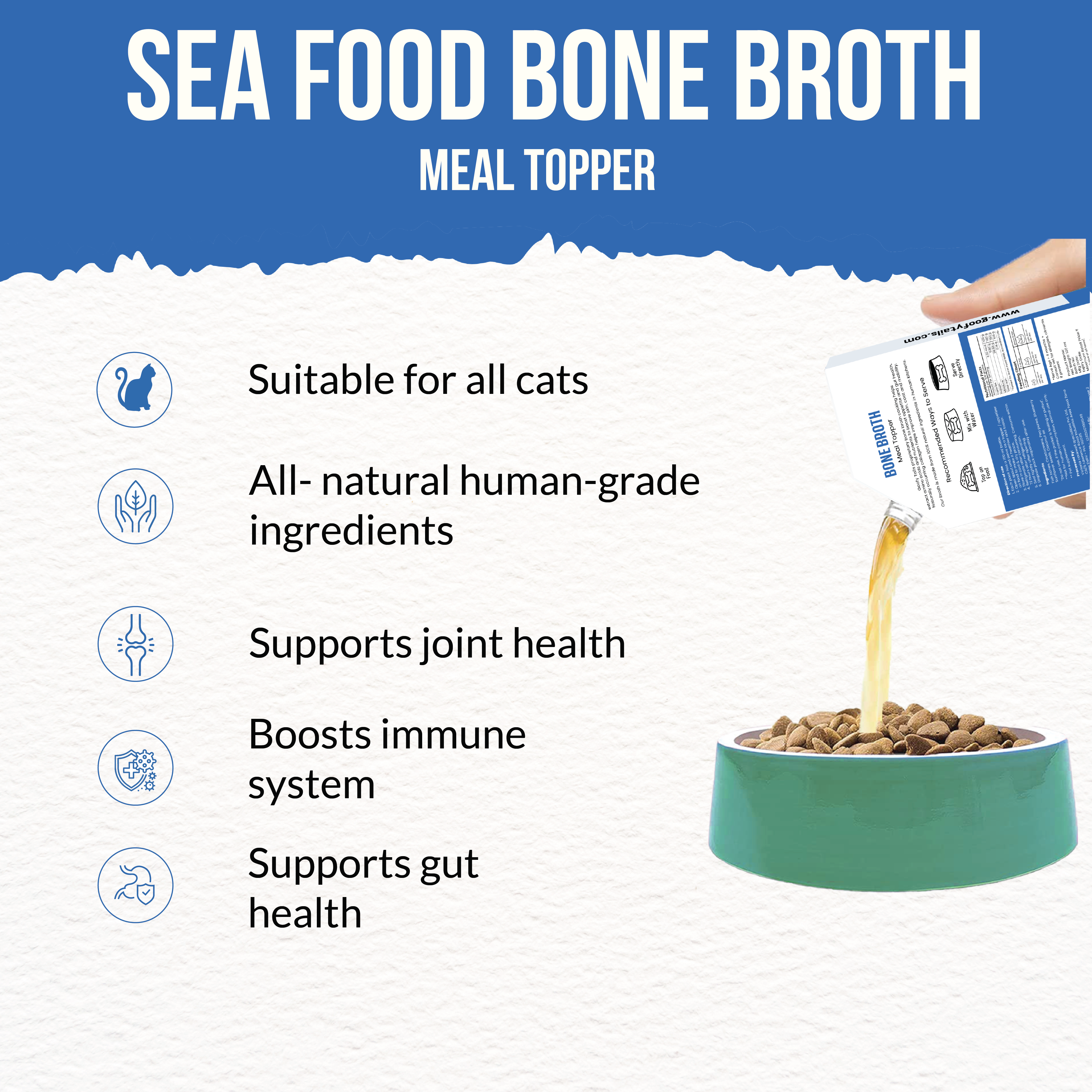 Goofy Fresh Sea Food Bone Broth for Cats and Kittens