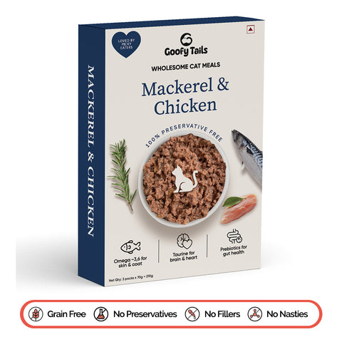 Goofy Tails Mackerel and Chicken Wet Cat and Kitten Food