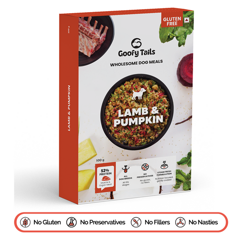 Goofy Tails Lamb and Pumpkin Food for Dogs and Puppies