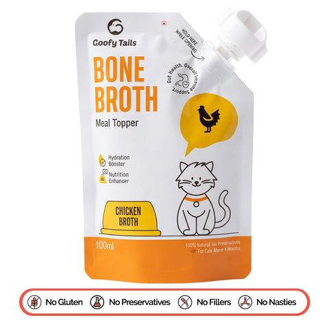 Chicken Bone Broth for Cats and Kittens