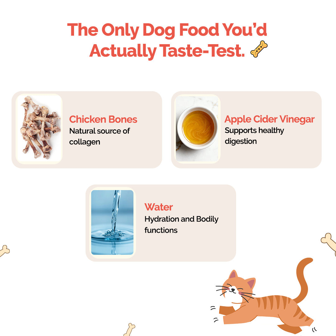 Chicken Bone Broth for Cats and Kittens