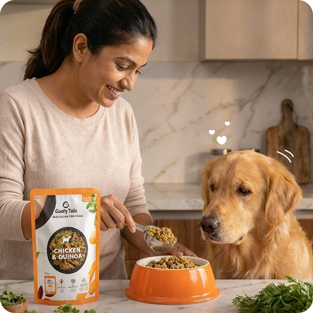 Goofy Tails Chicken and Quinoa Wholesome Meals for Dogs and Puppies