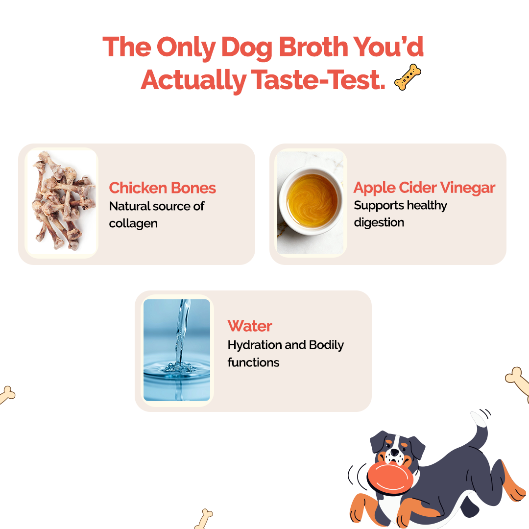Goofy Tails Chicken Bone Broth for Dogs and Puppies