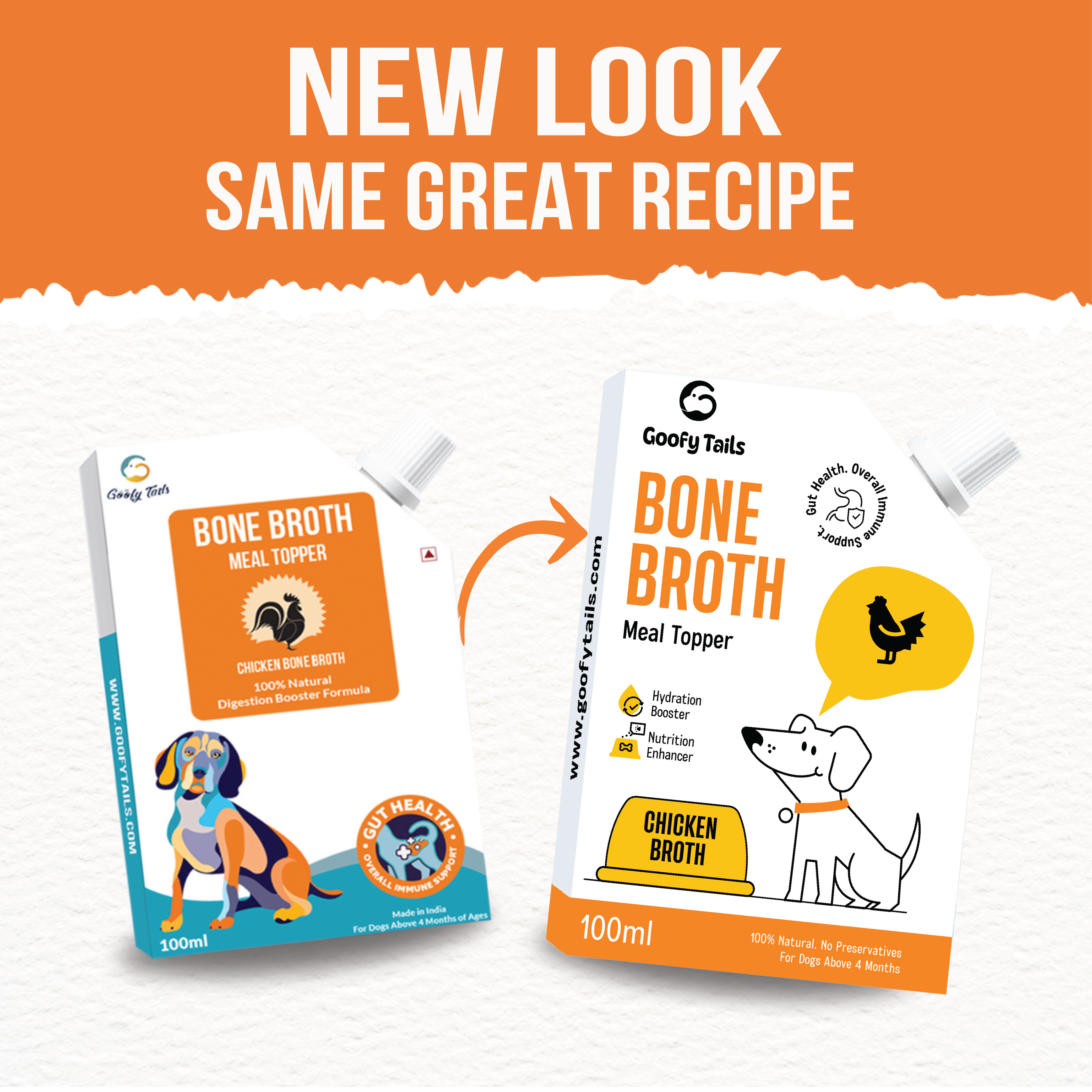 Goofy Fresh Chicken Bone Broth for Dogs and Puppies - (100ml) 