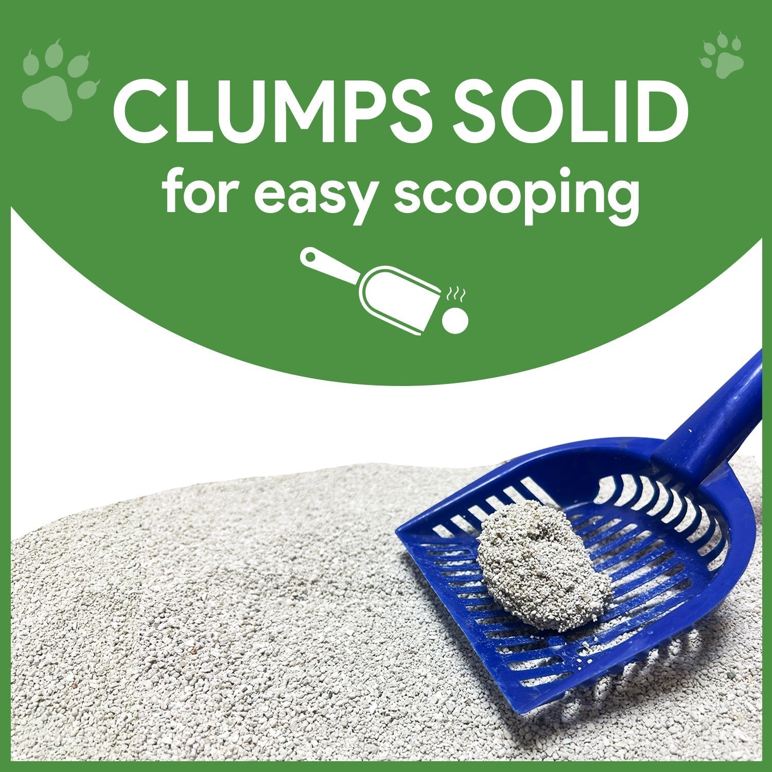 cat litter clump solid for easy scooping