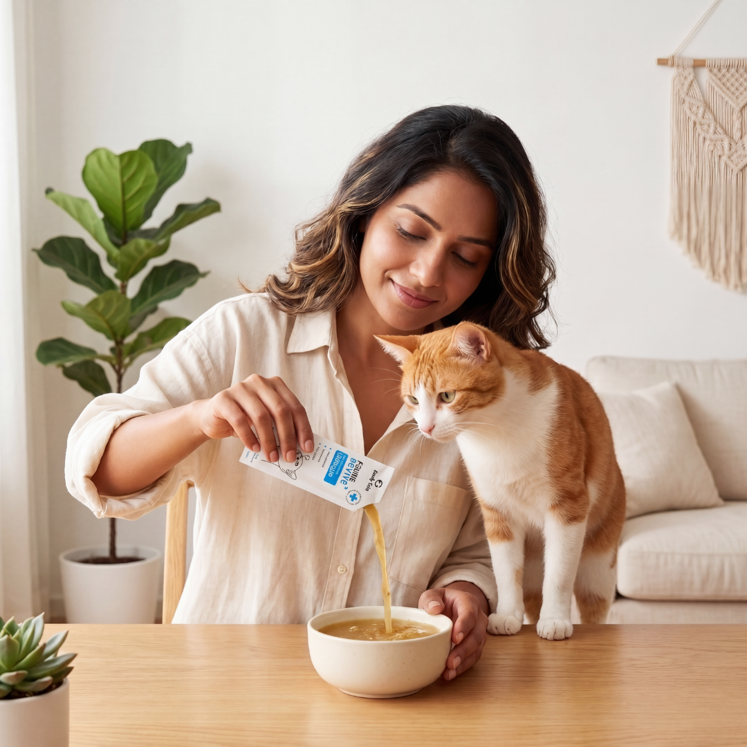 Hydration Kit for Cats | Chicken Bone Broth for Cats | Feline Revive+ | Hemp Paw Balm