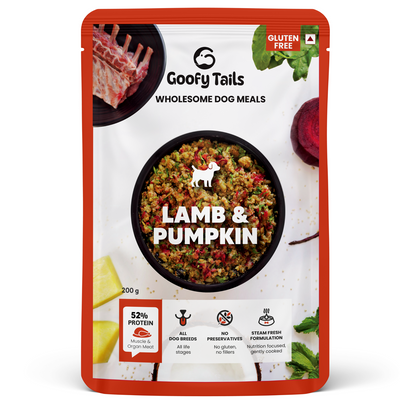 Goofy Tails Lamb and Pumpkin Food for Dogs and Puppies