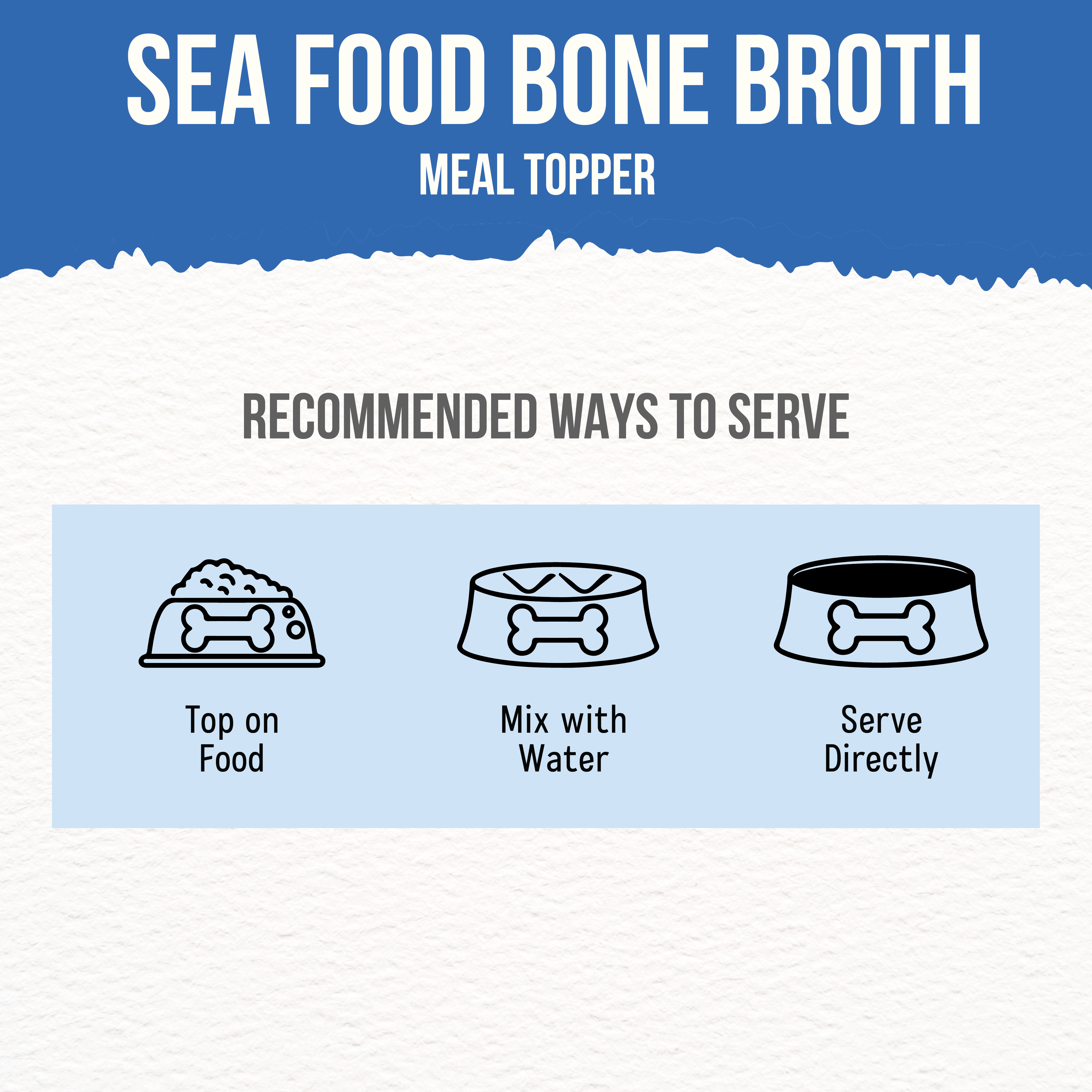 Sea food bone broth for cats