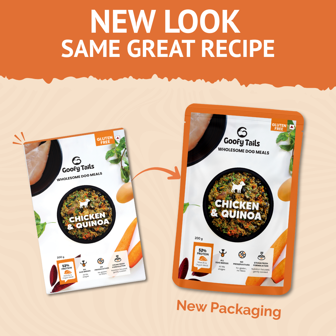 Goofy Tails Chicken and Quinoa Wholesome Meals for Dogs and Puppies