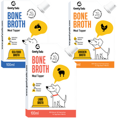 Goofy Tails Combo Bone Broth  for Dogs and Puppies-300ml (100ml X 3)