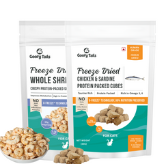 Freeze Dried Shrimp And Chicken & Sardine Treat Combo for Cats and Kittens