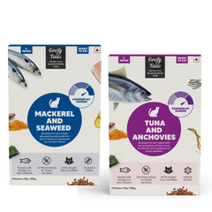 10 Meal Combo of Tuna & Mackerel Wet Food For Cats and Kittens