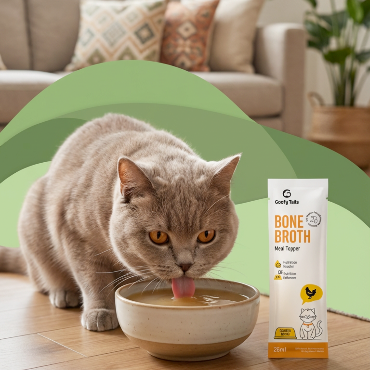 Chicken Bone Broth for Cats and Kittens