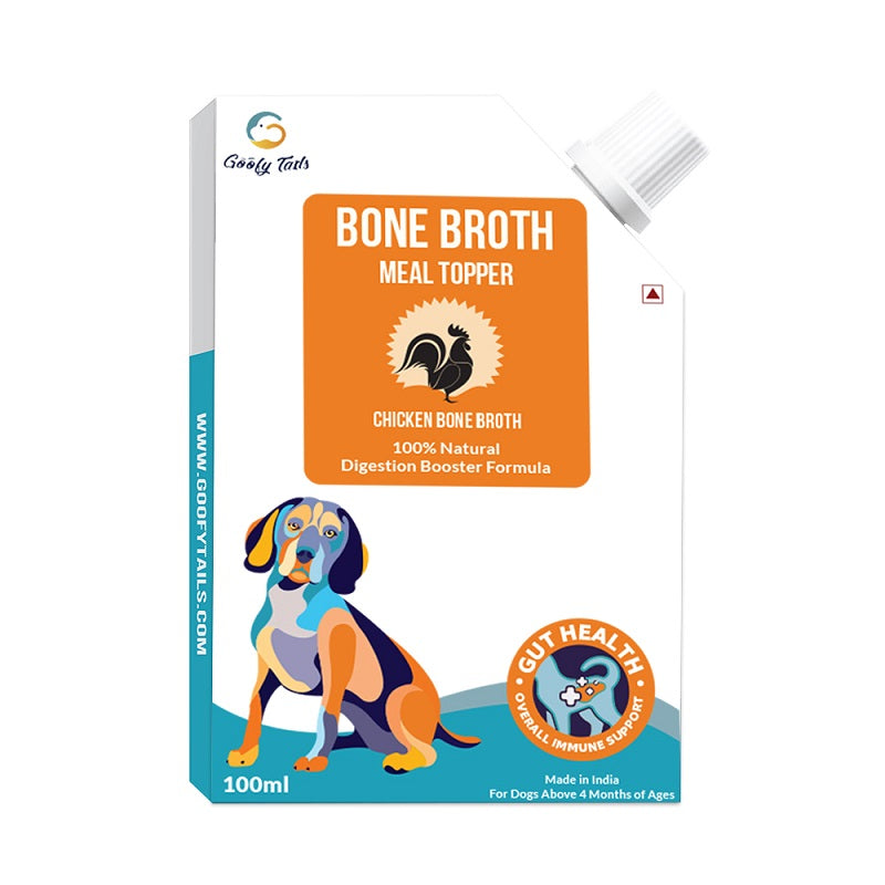 Chicken Meal Topper Bone Broth for dogs and puppies