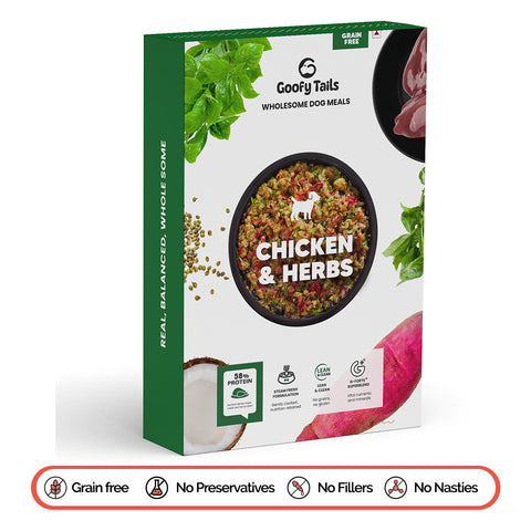 Goofy Tails Chicken and Herbs Gluten & Grain Free Food for Dogs and Puppies