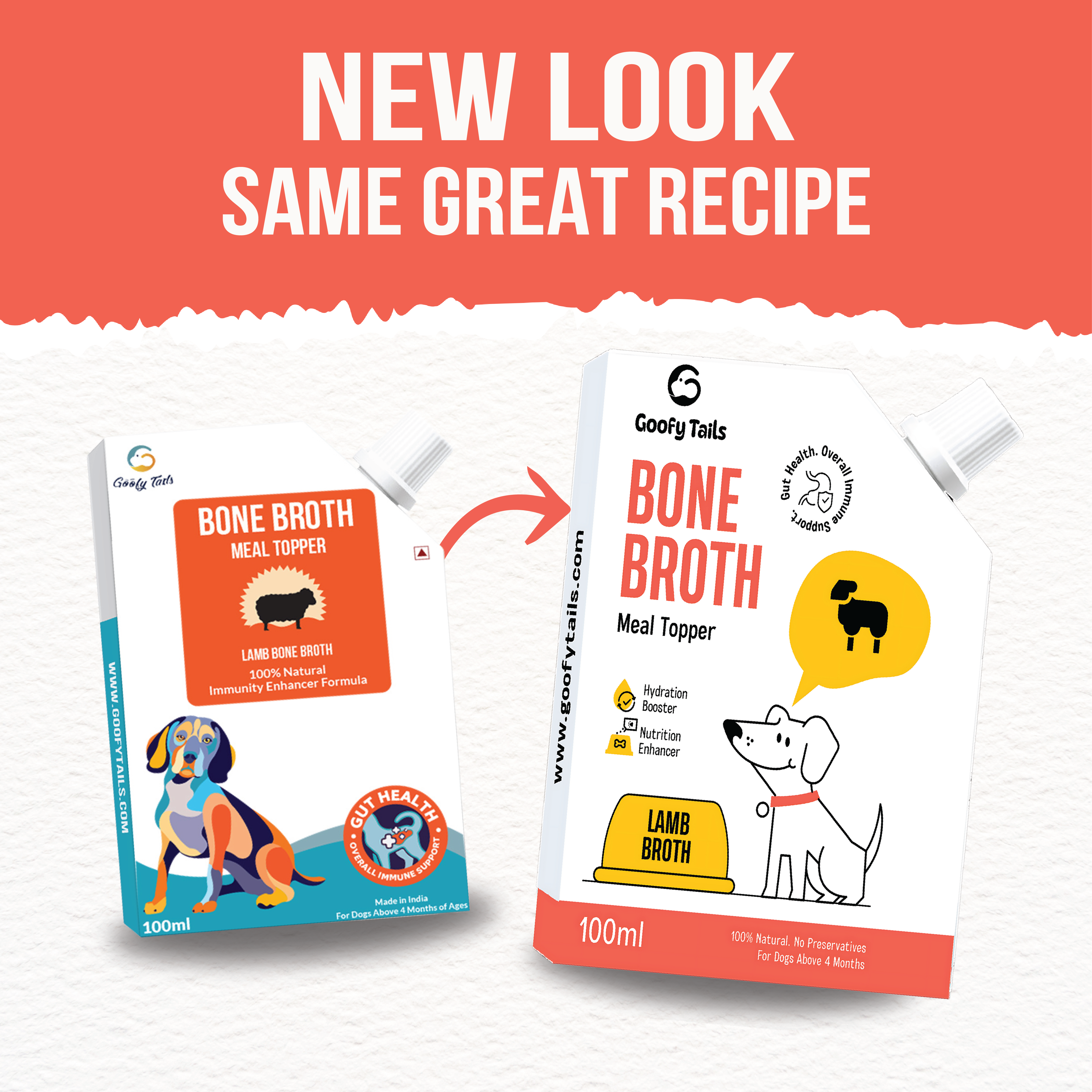 Goofy Tails Lamb Bone Broth for Dogs and Puppies