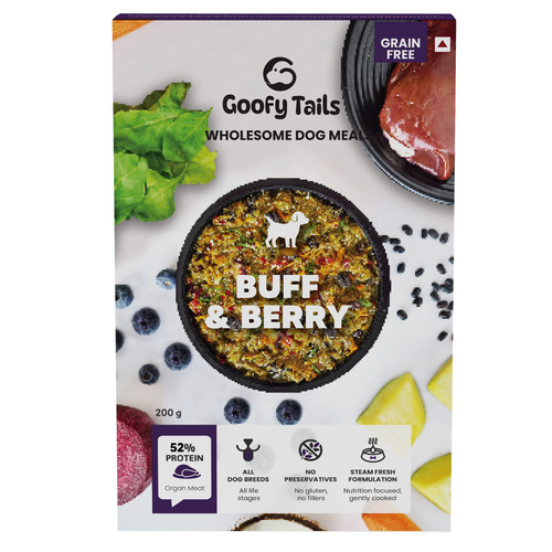 Goofy Tails Buff & Berry Fresh Food for Dogs and Puppies-200g