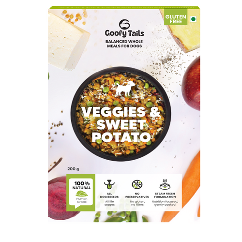 Veggies and Sweet Potato Fresh Food for Dogs and Puppies- 200g