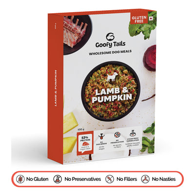 Goofy Tails Lamb and Pumpkin Food for Dogs and Puppies