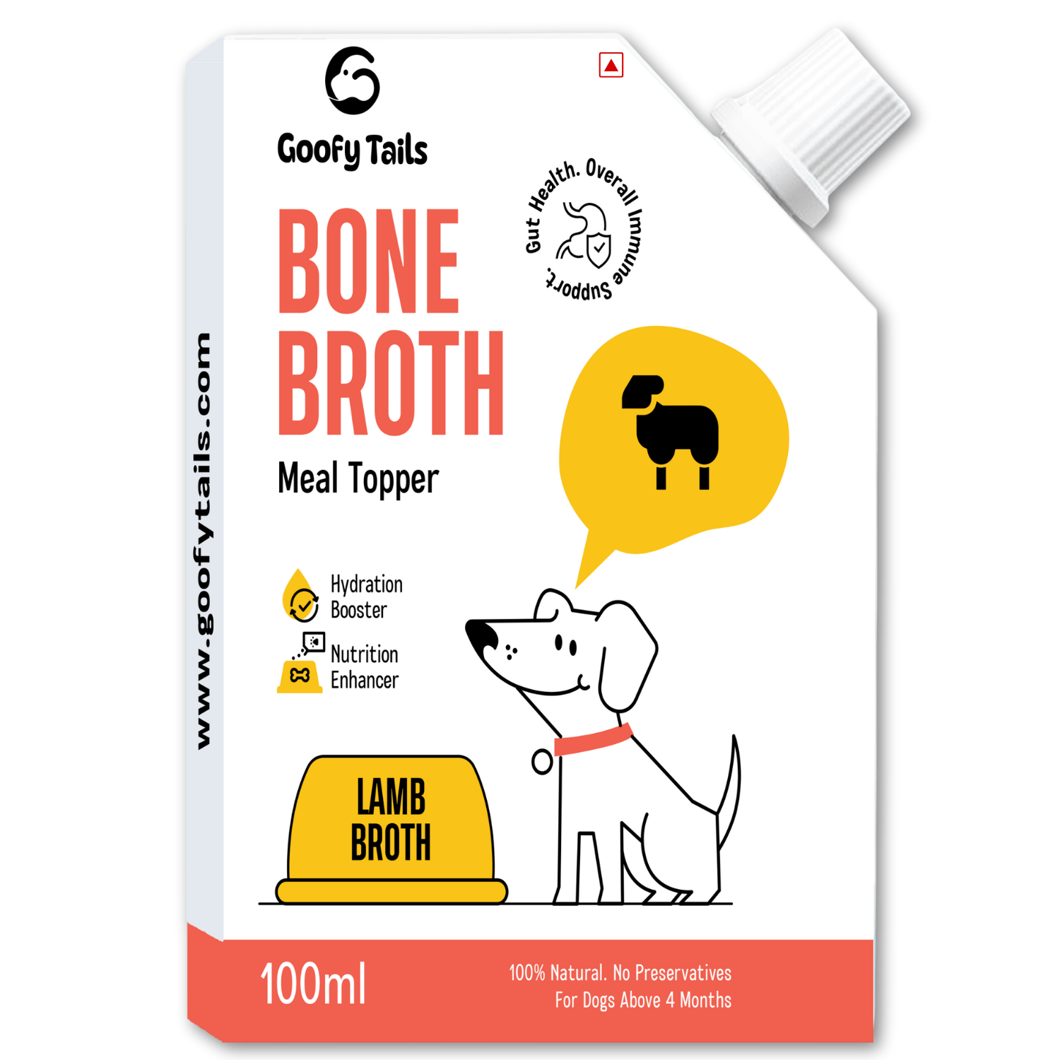 Goofy Tails Lamb Bone Broth for Dogs and Puppies