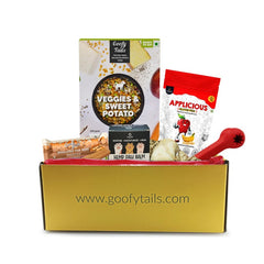 Goofy Tails Platinum Goofy Box  for Large/ X-Large Dogs | Personalized Curated Gift Box for Dogs