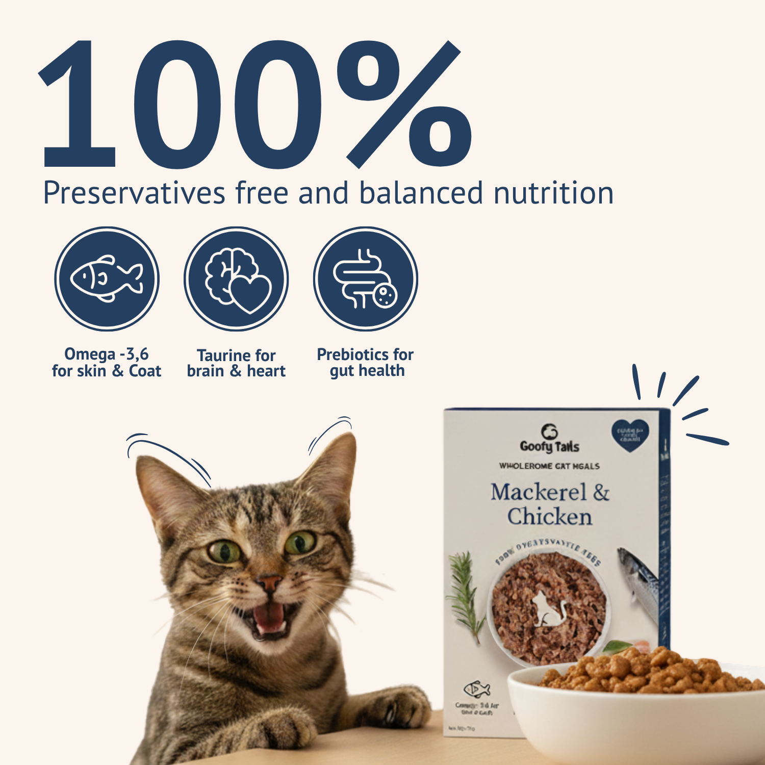 Goofy Tails Mackerel and Chicken Wet Cat and Kitten Food