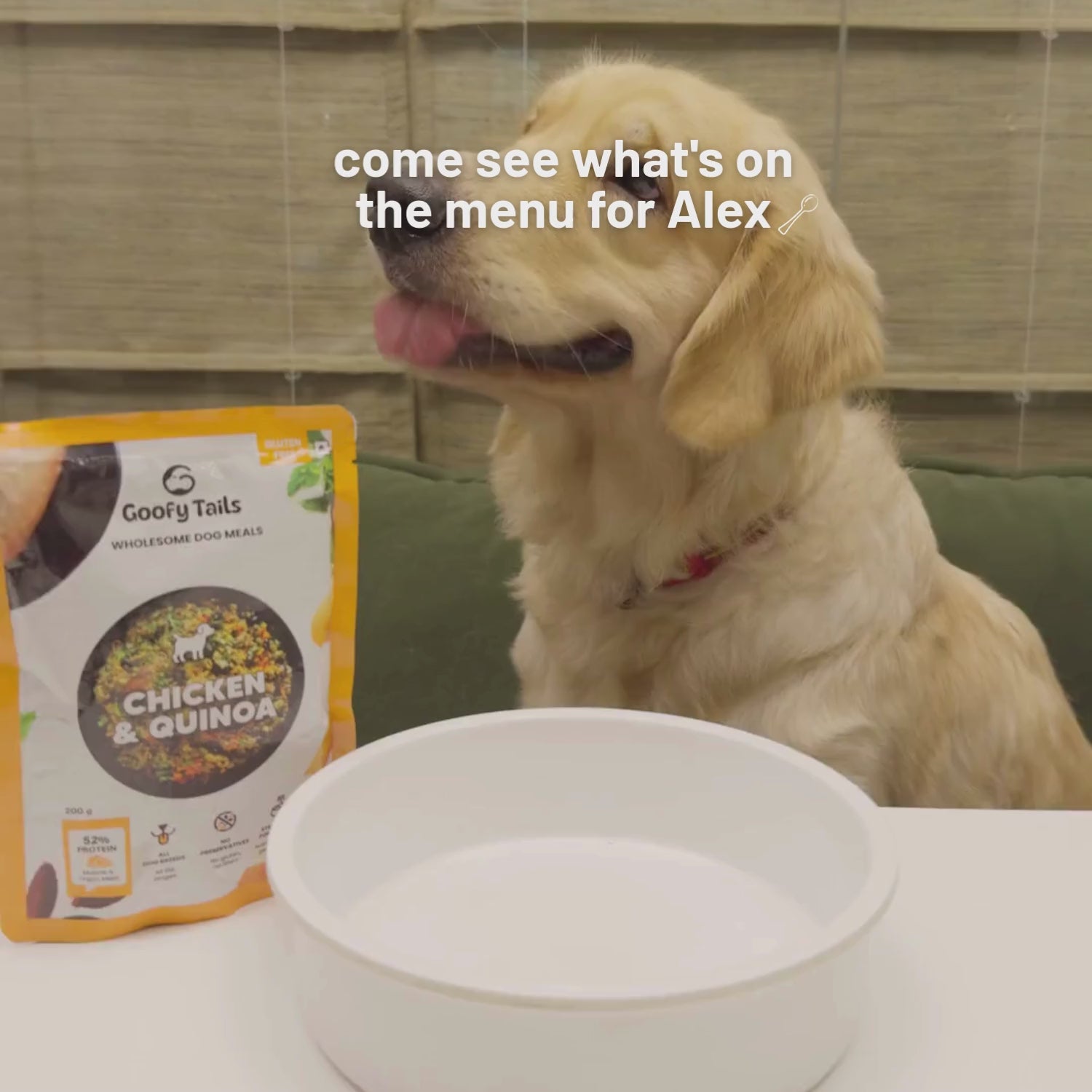Goofy Tails Chicken and Quinoa Wholesome Meals for Dogs and Puppies