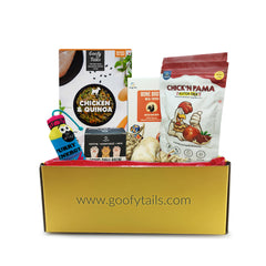 Goofy Tails Platinum Goofy Box  for Small/ Medium Dogs | Personalized Curated Gift Box for Dogs