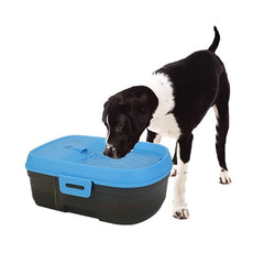 Goofy Tails 6 Litre Dog H2O Micro USB Powered Water Fountain (Blue/Grey)