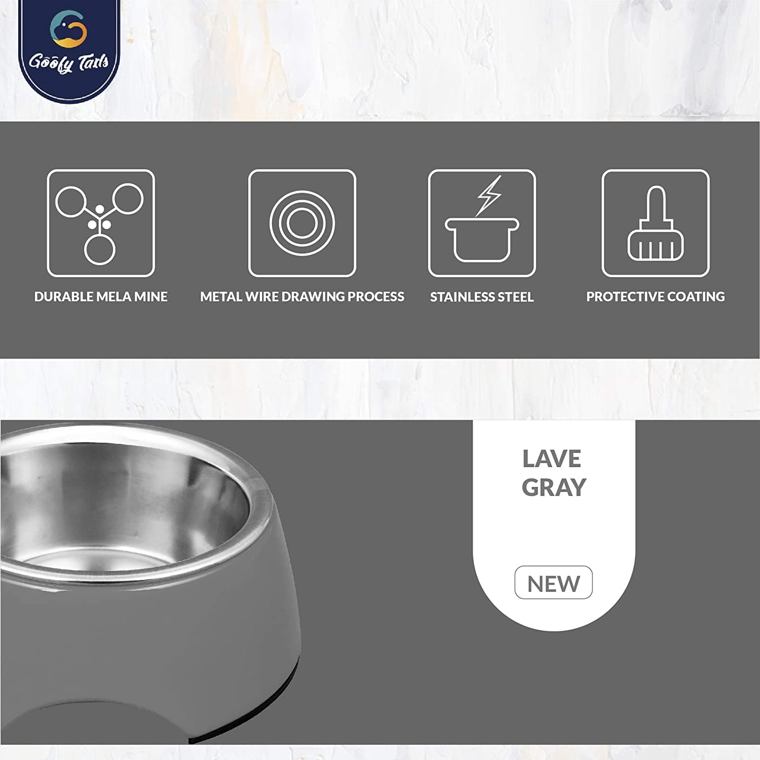 stainless steel dog bowl (7168378470550)