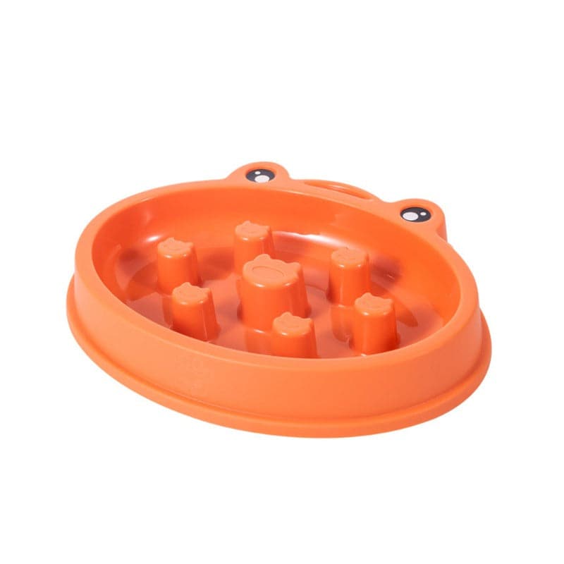 Orange dog bowl for dogs (7644349661334)