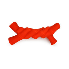 Goofy Tails Rubber Dog Toys| Non-Toxic Flavoured Rubber Toy for Dogs (Super Twisted Bone)