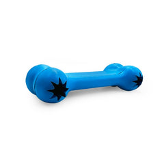 Goofy Tails Classic Bone- Small Interactive Chew Dog Toy | Blue