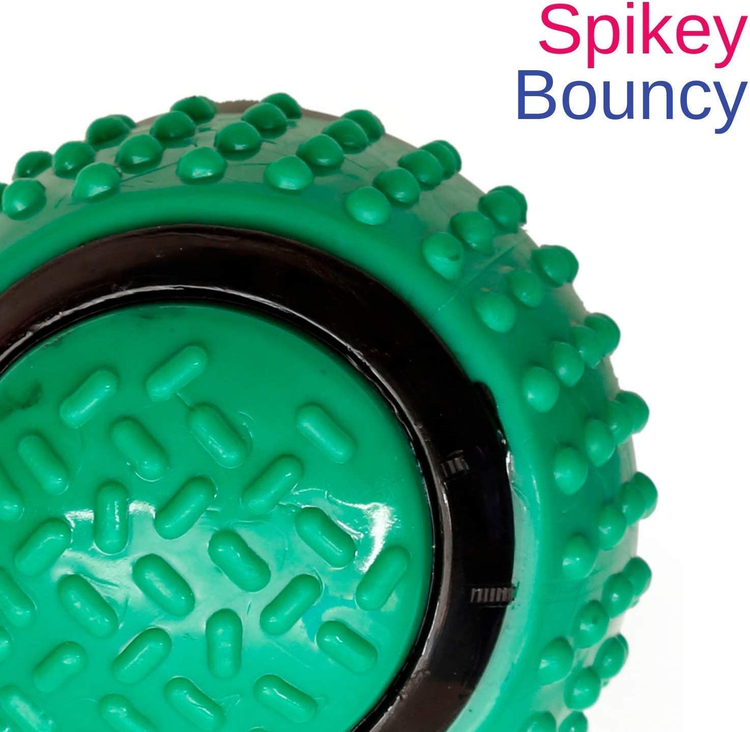 Green Spikey and bouncy Rubber Durable Dog Ball (7168221282454)
